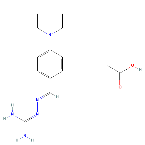 N-(4-Diethylaminobenzylideneamino)guanidine Acetic Acid Salt (CAS: 1185244-51-2) - Related Chemical Product