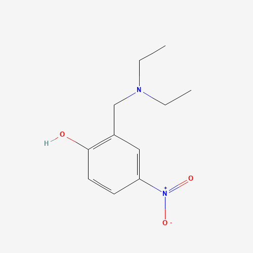 2-[(Diethylamino)methyl]-4-nitrophenol (CAS: 65538-54-7) - Chemical Structure and Molecular Formula 