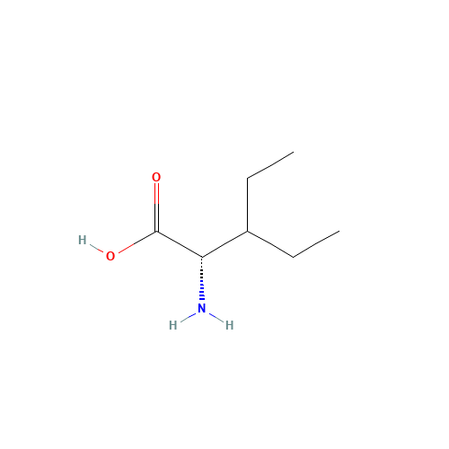L-b,b-Diethylalanine (CAS: 14328-49-5) - Chemical Structure and Molecular Formula 