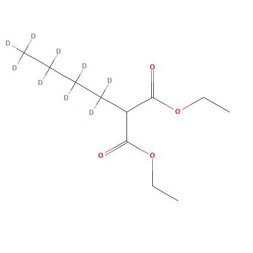 Diethyl 2-n-Butylmalonate-d9 (CAS: 1189865-34-6) - Chemical Structure and Molecular Formula 