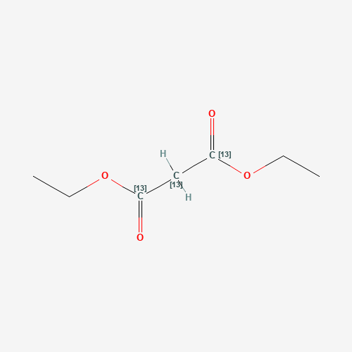 Diethyl Malonate-13C3 (CAS: 53051-81-3) - Chemical Structure and Molecular Formula 
