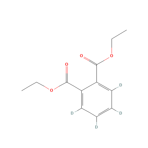 Diethyl Phthalate-d4 (CAS: 93952-12-6) - Chemical Structure and Molecular Formula 
