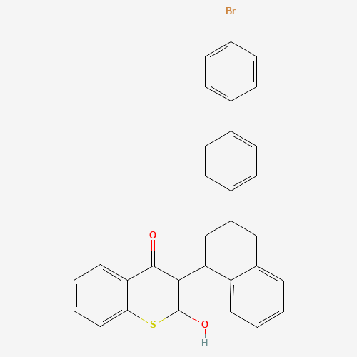 Difethialone (CAS: 104653-34-1) - Chemical Structure and Molecular Formula 