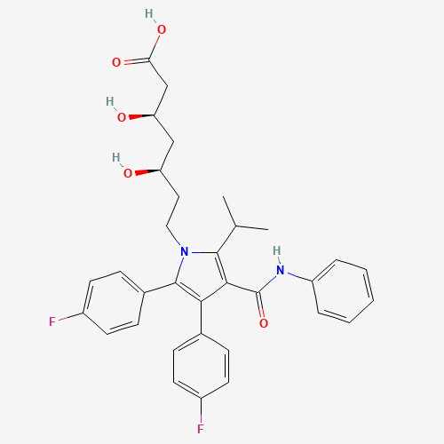 Difluoro Atorvastatin (CAS: 693794-20-6) - Chemical Structure and Molecular Formula 