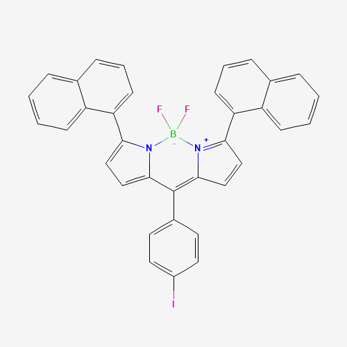 4,4-Difluoro-8-(4'-iodophenyl)-1,7-bis-(1'-napthyl)-4-bora-3a,4a-diaza-s-indacene (CAS: 216255-54-8) - Related Chemical Product