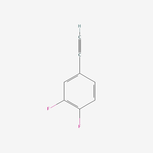 3,4-Difluorophenylacetylene (CAS: 143874-13-9) - Chemical Structure and Molecular Formula 