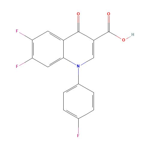 6,7-Difluoro-1-(4-fluorophenyl)-1,4-dihydro-4-oxo-3-quinolinecarboxylic Acid (CAS: 103994-99-6) - Related Chemical Product