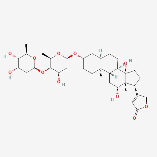 Digoxigenin Bisdigitoxoside (CAS: 5297-05-2) - Chemical Structure and Molecular Formula 