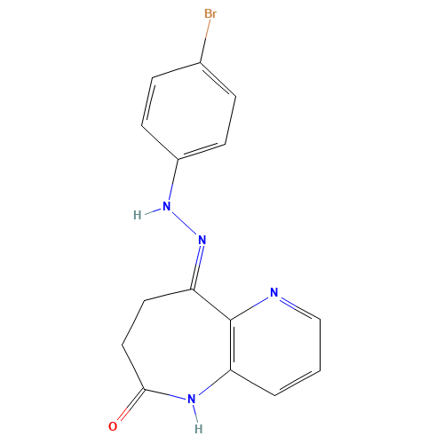 7,8-Dihydro-9-[2-(4-bromophenyl)hydrazone]-5H-pyrido[3,2-b]azepine-6,9-dione (CAS: 676596-64-8) - Related Chemical Product