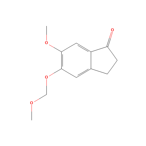 2,3-Dihydro-6-methoxy-5-(methoxymethoxy)- (CAS: 1346604-60-1) - Chemical Structure and Molecular Formula 