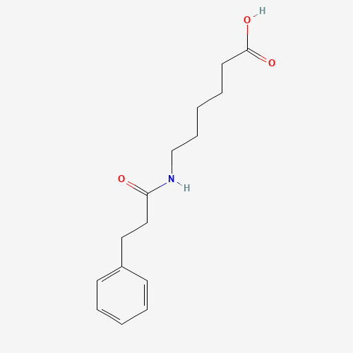 N-Dihydrocinnamoylaminocaproic Acid (CAS: 178622-38-3) - Chemical Structure and Molecular Formula 