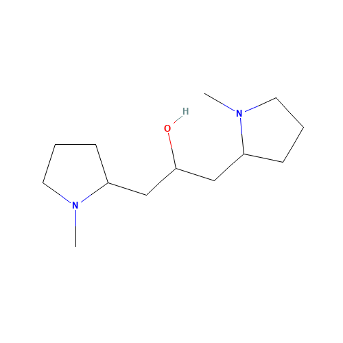 Dihydrocuscohygrine Hydrochloride (CAS: 80408-55-5) - Chemical Structure and Molecular Formula 