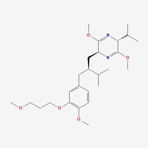 (2S,5R)-2,5-Dihydro-3,6-dimethoxy-2-[(2S)-2-[[4-methoxy-3-(3-methoxypropoxy)phenyl]methyl]-3-methylbutyl]-5-(1-methylethyl)pyrazine (CAS: 656241-17-7) - Related Chemical Product