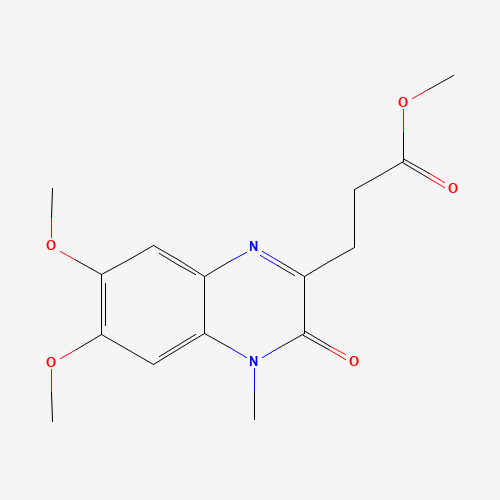 3,4-Dihydro-6,7-dimethoxy-4-methyl-3-oxo-2-quinoxalinepropanoic Acid Methyl Ester (CAS: 131426-28-3) - Related Chemical Product