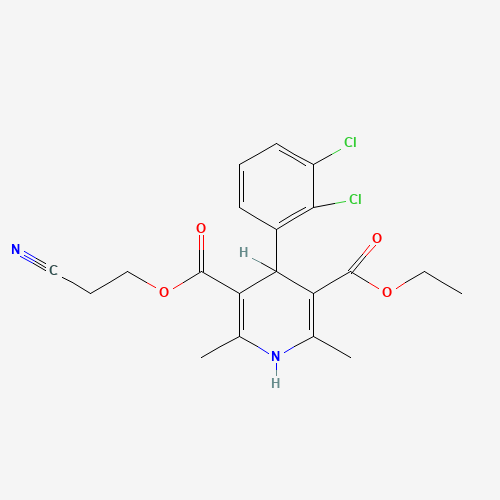1,4-Dihydro-2,6-dimethyl-3-(2-cyanoethoxycarbonyl)-5-ethoxycarbonyl-4-(2,3-dichlorophenyl)pyridine (CAS: 175688-78-5) - Related Chemical Product