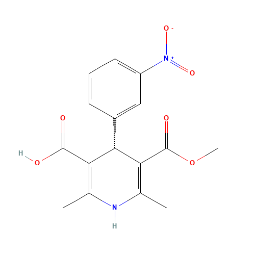 (S)-(+)-1,4-Dihydro-2,6-dimethyl-4-(3-nitrophenyl)-3,5-pyridinedicarboxylic Acid Monomethyl Ester (CAS: 76093-34-0) - Related Chemical Product