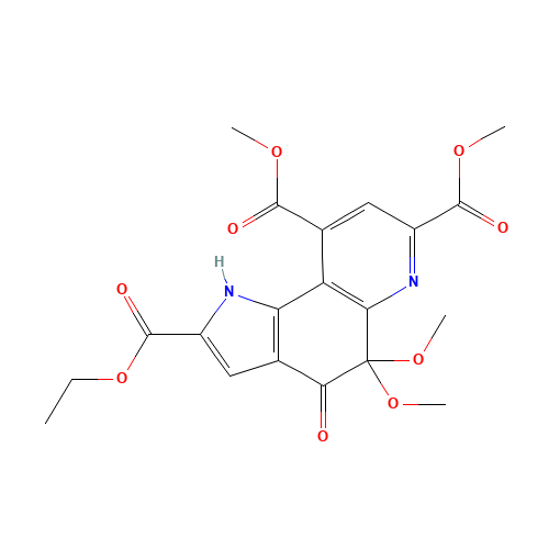 4,5-Dihydro-4,5-dioxo-1H-pyrrolo[2,3-f]quinoline-2,7,9-tricarboxylic Acid,5,5-Dimethyl Ketal (CAS: 1076200-02-6) - Related Chemical Product