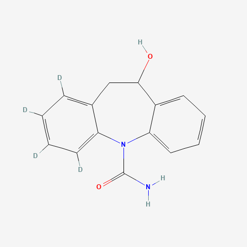 10,11-Dihydro-10-hydroxy Carbamazepine-D4 (Major) chemical structure 10,11-Dihydro-10-hydroxy Carbamazepine-D4 (Major) (CAS: 1020719-39-4) - Chemical Structure and Molecular Formula
