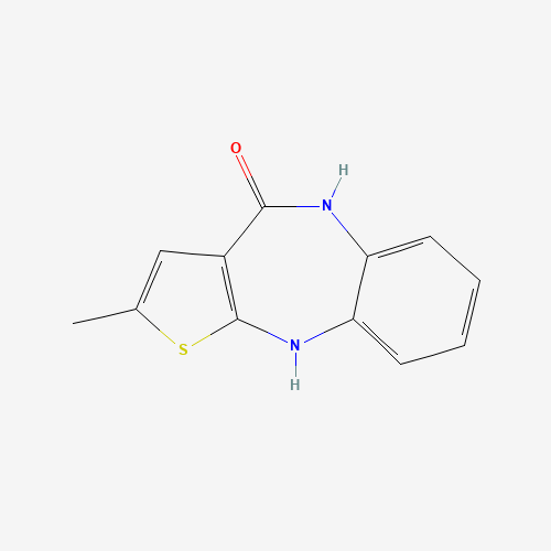5,10-Dihydro-2-methyl-4H-thieno[2,3-b][1,5]benzodiazepin-4-one(Olanzapine Impurity) (CAS: 221176-49-4) - Chemical Structure and Molecular Formula 