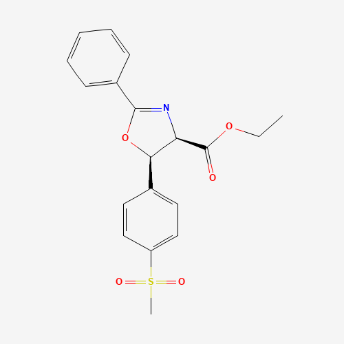 (4R-5R)-4,5-Dihydro-5-[4-(methylsulfonyl)phenyl]-2-phenyl-4-oxazolecarboxylic Acid Ethyl Ester (CAS: 139059-00-0) - Related Chemical Product