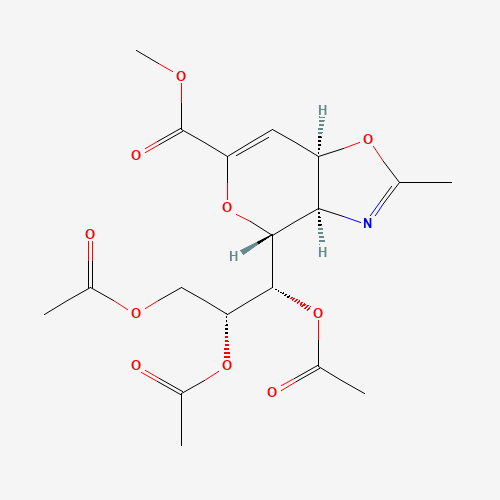 (3aR,4R,7aR)-3a,7a-Dihydro-2-methyl-4-[(1S,2R)-1,2,3-tris(acetyloxy)propyl]-4H-pyrano[3,4-d]oxazole-6-carboxylic Acid Methyl Ester (CAS: 78850-37-0) - Related Chemical Product