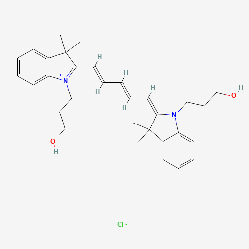 2-[5-[1,3-Dihydro-1-(3-hydroxypropyl)-3,3-dimethyl-2H-indol-2-ylidene]-1,3-pentadien-1-yl]-1-(3-hydroxypropyl)-3,3-dimethyl-3H-indolium Chloride (CAS: 182873-72-9) - Related Chemical Product