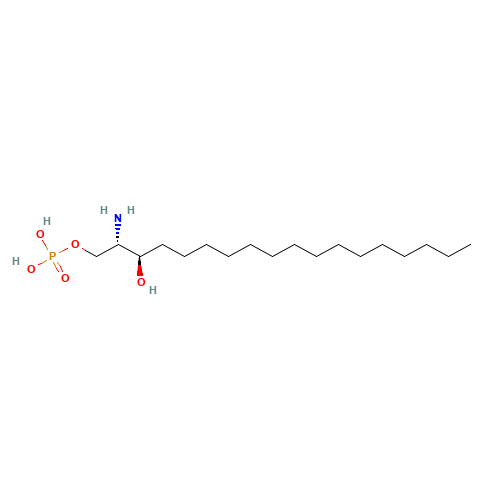D-erythro-Dihydro-D-sphingosine-1-phosphate (CAS: 19794-97-9) - Chemical Structure and Molecular Formula 