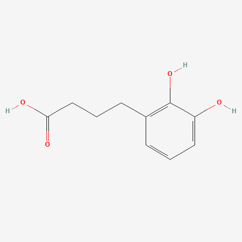 4-(2,3-Dihydroxyphenyl)butyric Acid (CAS: 79638-23-6) - Chemical Structure and Molecular Formula 