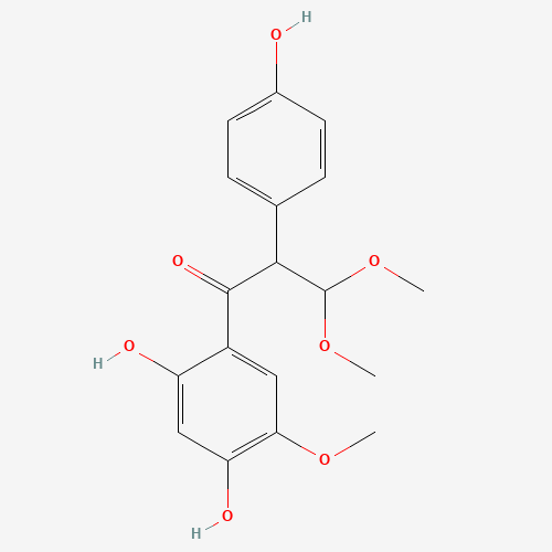 1-(2,4-Dihydroxy-5-methoxyphenyl)-2-(4-hydroxyphenyl)-3,3-dimethoxy-1-propanone (CAS: 58115-20-1) - Related Chemical Product