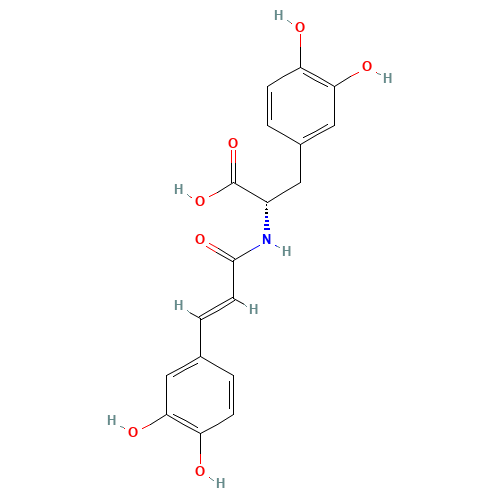 N-[3',4'-Dihydroxy-(E)-cinnamoyl]-3-hydroxy-L-tyrosine (CAS: 53755-02-5) - Related Chemical Product