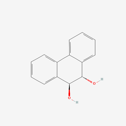 trans-9,10-Dihydroxy-9,10-dihydrophenanthrene (CAS: 572-41-8) - Chemical Structure and Molecular Formula 