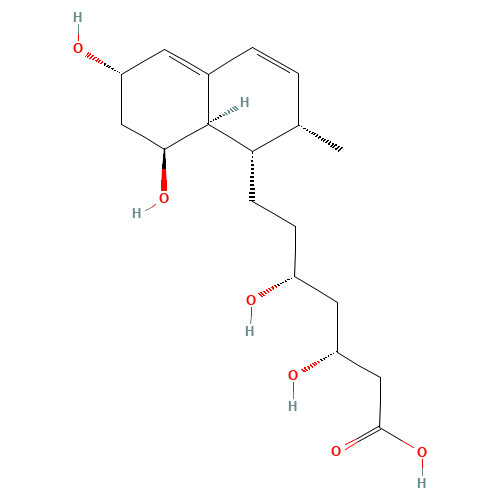 Des(2-methylbutyryl) Pravastatin (CAS: 151006-03-0) - Chemical Structure and Molecular Formula 