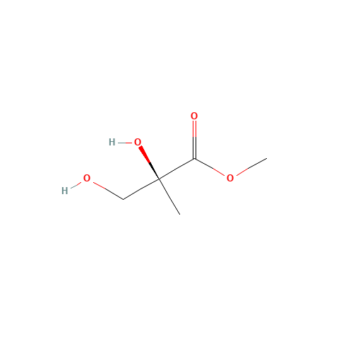 (2S)-2,3-Dihydroxy-2-methyl-propanoic Acid Methyl Ester 90% (CAS: 147501-85-7) - Chemical Structure and Molecular Formula 