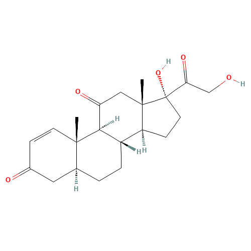 4,5-Dihydro Prednisone (CAS: 103881-93-2) - Chemical Structure and Molecular Formula 