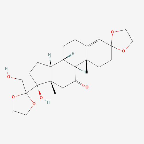 17,21-Dihydroxy-pregn-4-ene-3,11,20-trione 3,20-Diethylene Ketal (CAS: 881179-77-7) - Related Chemical Product
