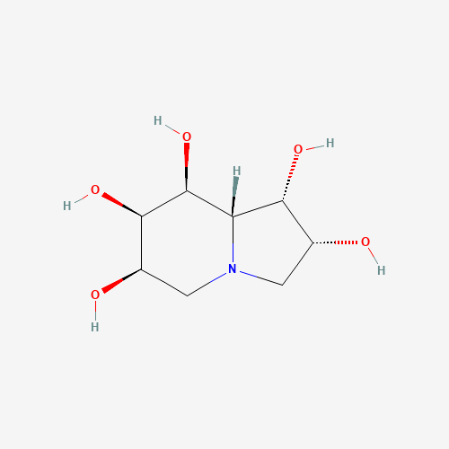 6,7-Dihydroxyswainsonine (CAS: 144367-16-8) - Chemical Structure and Molecular Formula 