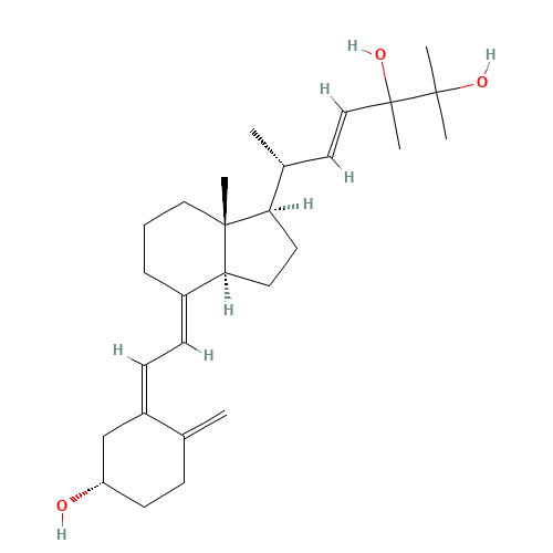 24,25-Dihydroxy Vitamin D2 (CAS: 58050-55-8) - Chemical Structure and Molecular Formula 