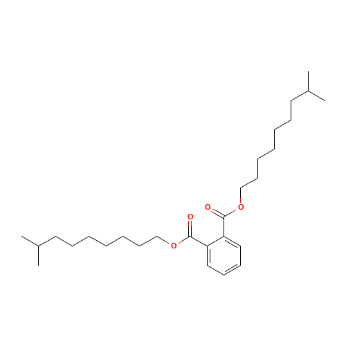 Diisodecyl Phthalate (CAS: 89-16-7) - Chemical Structure and Molecular Formula 