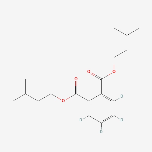 Diisopentyl Phthalate-d4 (CAS: 1346597-80-5) - Chemical Structure and Molecular Formula 
