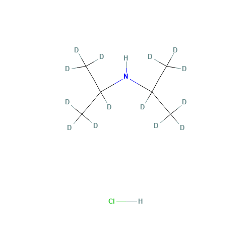 N,N-Diisopropylamine-d14 Hydrochloride (CAS: 1219803-88-9) - Chemical Structure and Molecular Formula 