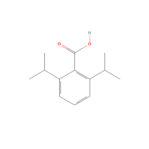 2,6-Diisopropylbenzoic Acid (CAS: 92035-95-5) - Chemical Structure and Molecular Formula 