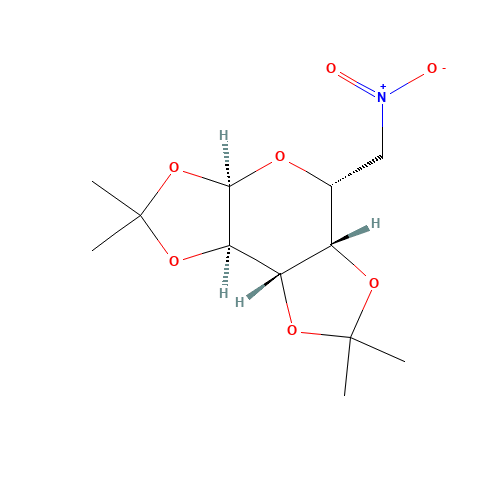 1,2:3,4-Di-O-isopropylidene-6-deoxy-6-nitro-a-D-galactopyranose (CAS: 90367-90-1) - Chemical Structure and Molecular Formula 