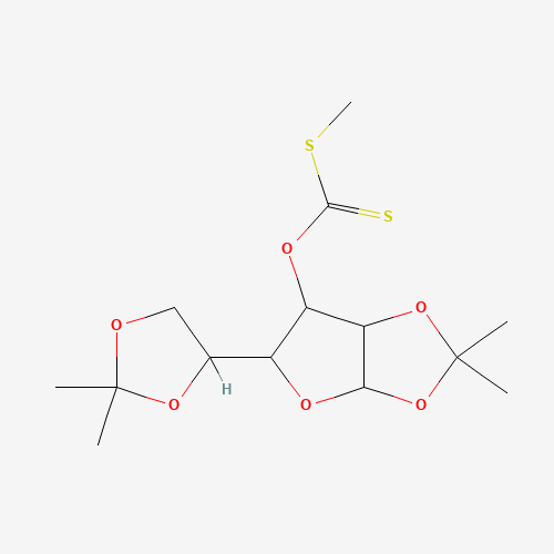1,2:5,6-Di-O-isopropylidene-a-D-glucofuranose S-Methyl Dithiocarbonate (CAS: 16667-96-2) - Chemical Structure and Molecular Formula 