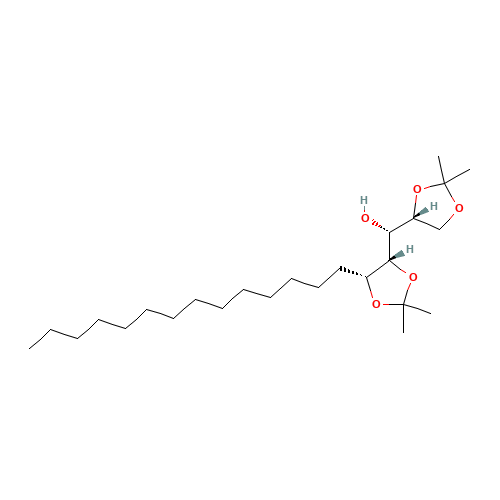 (2R,3R,4S,5R)-1,2:4,5-Di-O-isopropylidene-3-nonadecanol (CAS: 570414-07-2) - Chemical Structure and Molecular Formula 