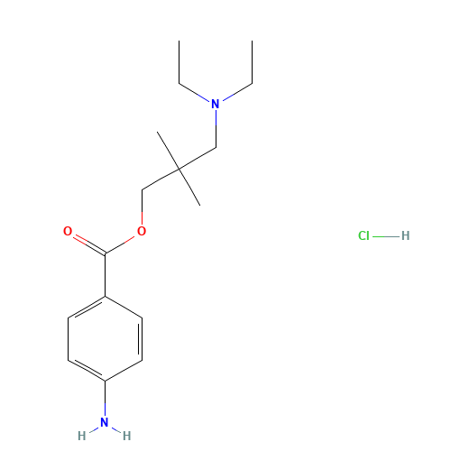 Dimethocaine Hydrochloride (CAS: 553-63-9) - Chemical Structure and Molecular Formula 