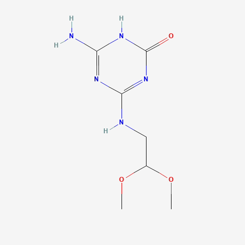 N-(2,2-Dimethoxyethyl)ammeline chemical structure N-(2,2-Dimethoxyethyl)ammeline (CAS: 67410-53-1) - Chemical Structure and Molecular Formula