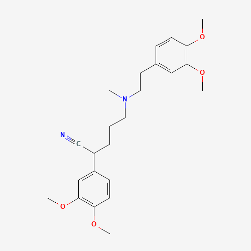 2-(3,4-Dimethoxyphenyl)-5-{[2-(3,4-dimethoxyphenyl)-ethyl]methyl-amino}-pentanenitrile (CAS: 95748-23-5) - Related Chemical Product