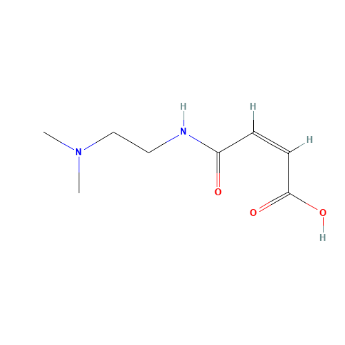N-(2-N',N'-Dimethylaminoethyl)maleamic Acid (CAS: 116503-79-8) - Chemical Structure and Molecular Formula 