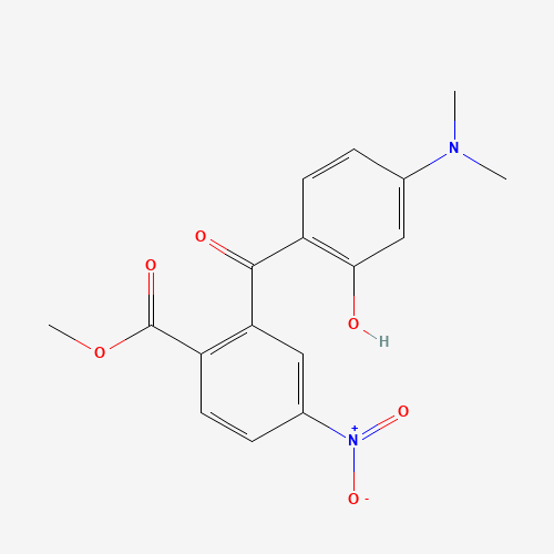 4-Dimethylamino-2-hydroxy-2'-methoxycarbonyl-5'-nitrobenzophenone (CAS: 159435-02-6) - Related Chemical Product