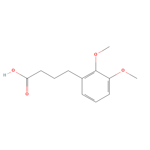 4-(2,3-Dimethoxyphenyl)butanoic Acid (CAS: 64400-76-6) - Chemical Structure and Molecular Formula 